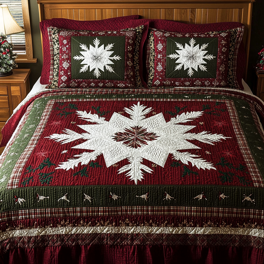 Snowflake TAI061124084 Quilt Bedding Set