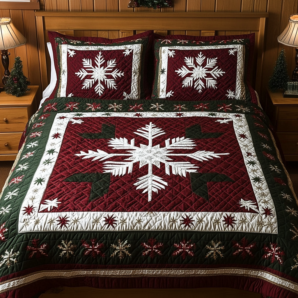 Snowflake TAI061124089 Quilt Bedding Set