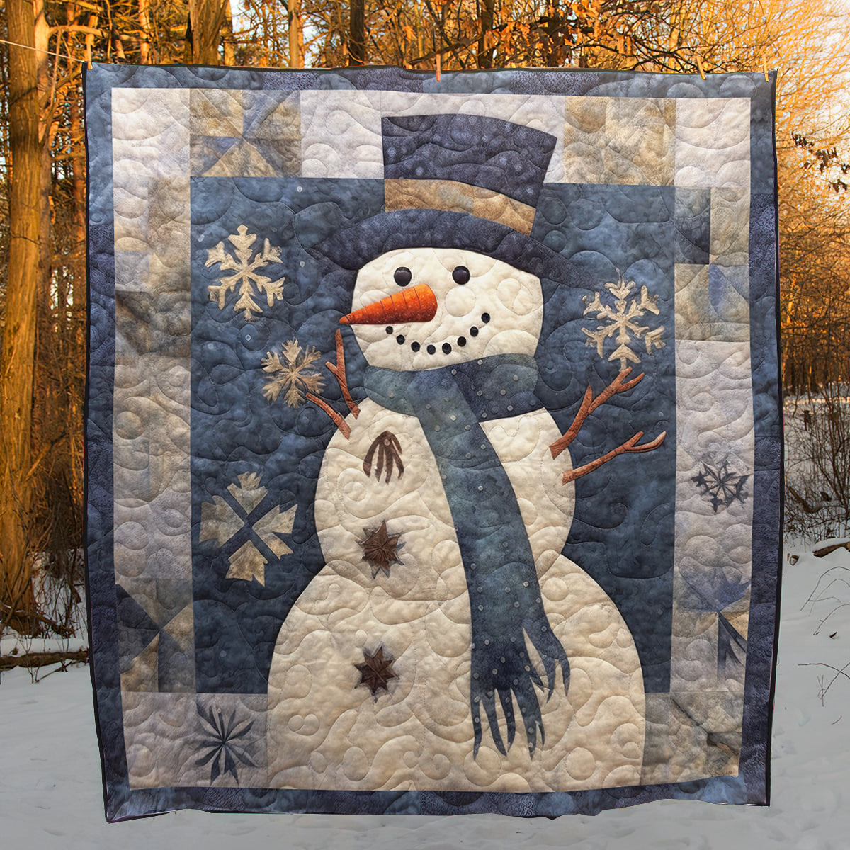 Christmas Snowman HM05102308 Quilt Blanket