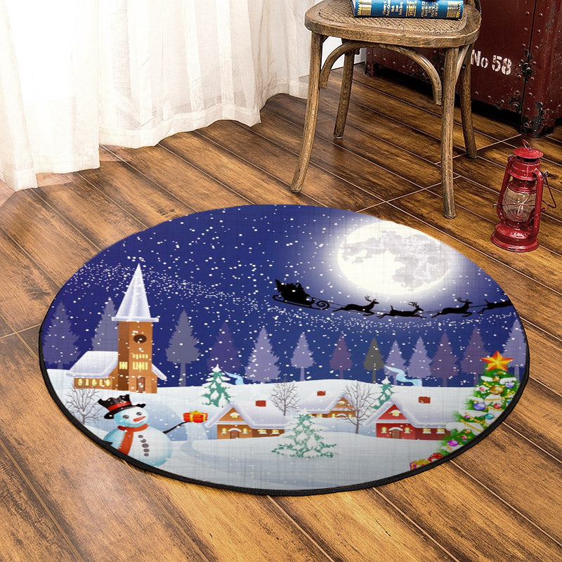 Snowman CLA100825 Round Area Rug