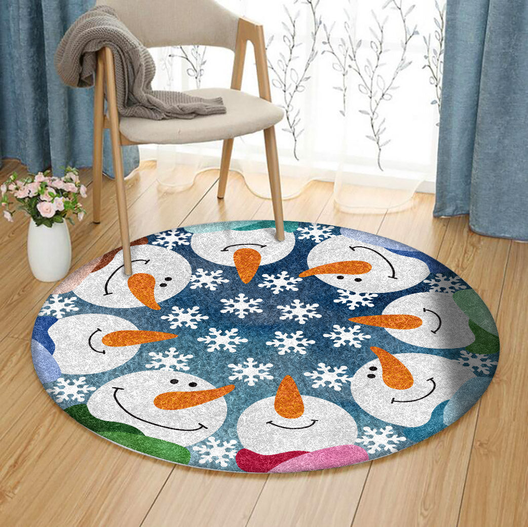 Snowman CLA100826 Round Area Rug