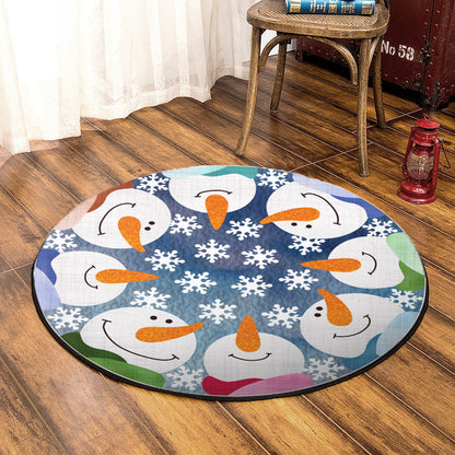 Snowman CLA100826 Round Area Rug