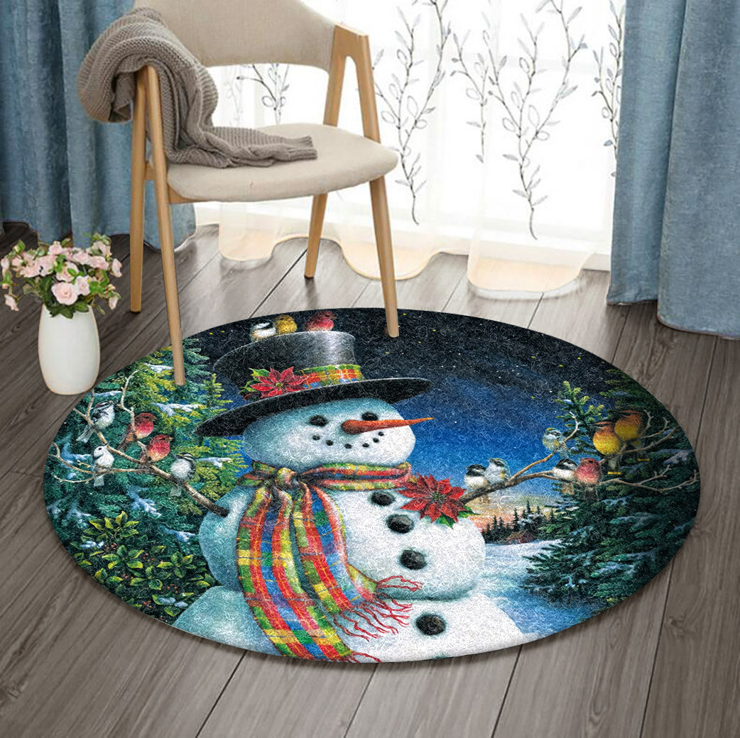 Snowman DN1110107RR Round Area Rug