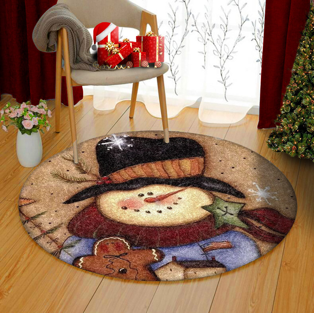 Snowman HM0611126TM Round Area Rug