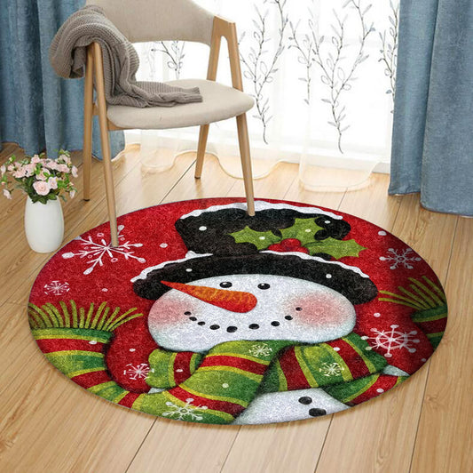 Snowman HT0210126TM Round Area Rug