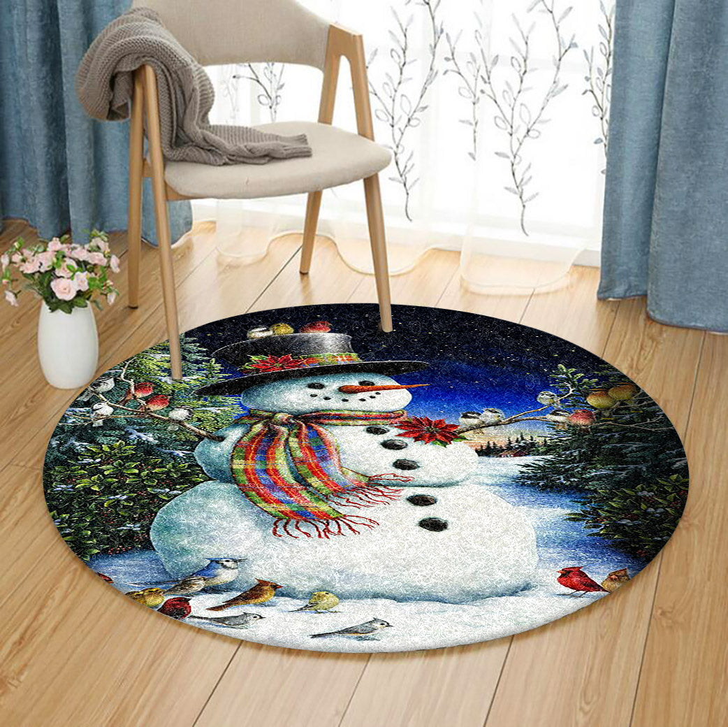 Snowman NT070967RR Round Area Rug