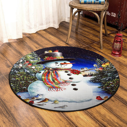 Snowman NT070967RR Round Area Rug