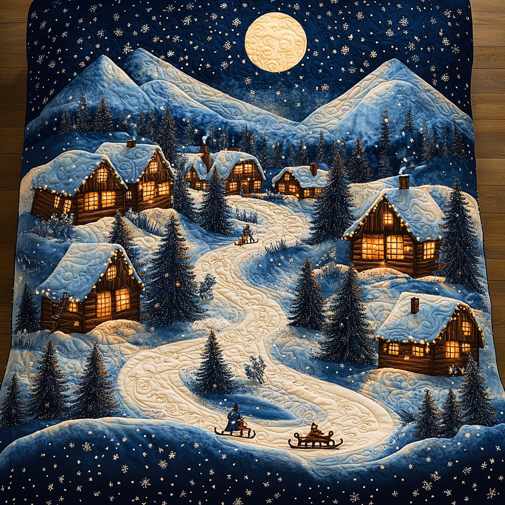 Snowy Village TAI041124053 Quilt Blanket