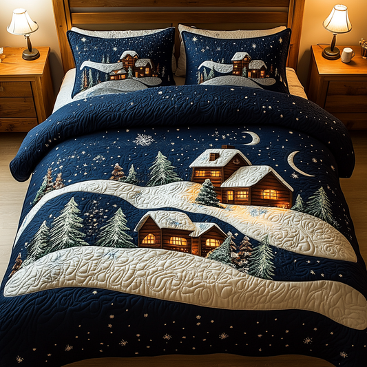 Snowy Village TAI041124225 Quilt Bedding Set