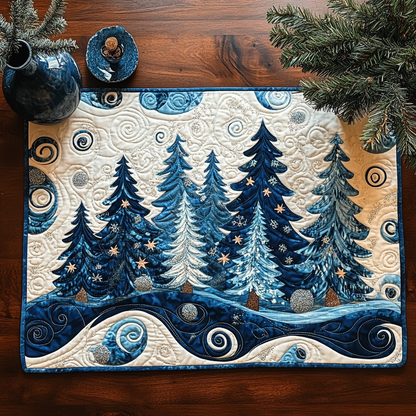 Snowy Pine Delight Quilted Place Mat NCU0PT2348