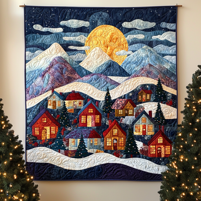 Snowy Night Glow Quilted Blanket NCU0VL816