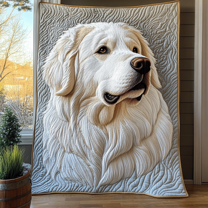 Snowy Sentinel Quilted Blanket NCU0DV2591