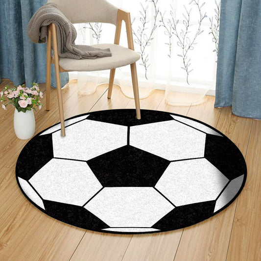 Soccer CLA070833 Round Area Rug