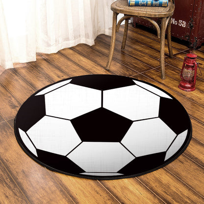 Soccer CLP020817 Round Area Rug