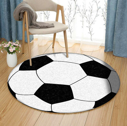 Soccerball NT190834RR Round Area Rug