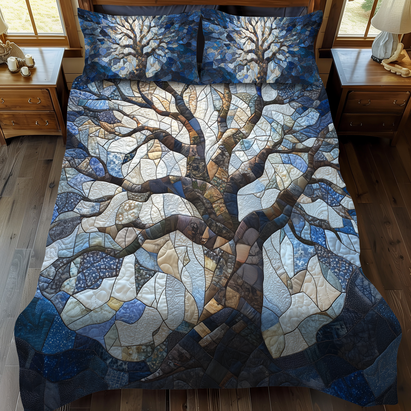 Juego de cama acolchado de 3 piezas Spectrum Tree NCU0DK3594