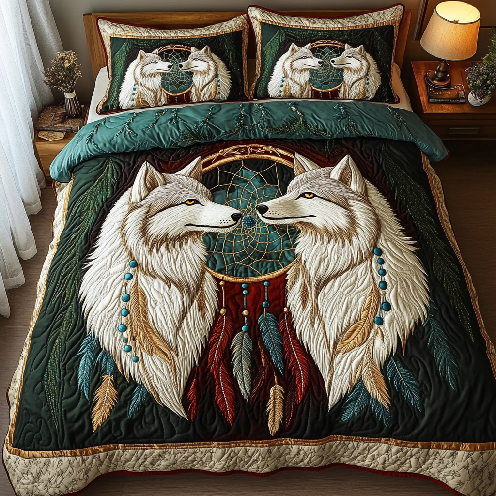 Spirit Guardians 3-Piece Quilted Bedding Set NCU0DK3276