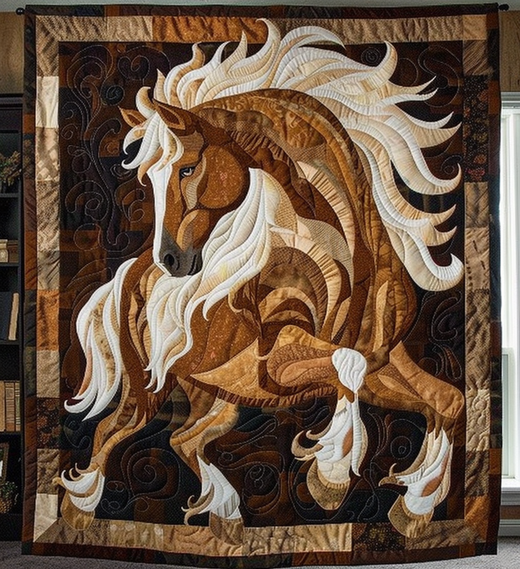 Horse Quilted Blanket NCU0VT10