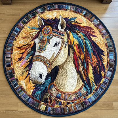 Spirit Rider Quilted Round Mat NCU0VH661