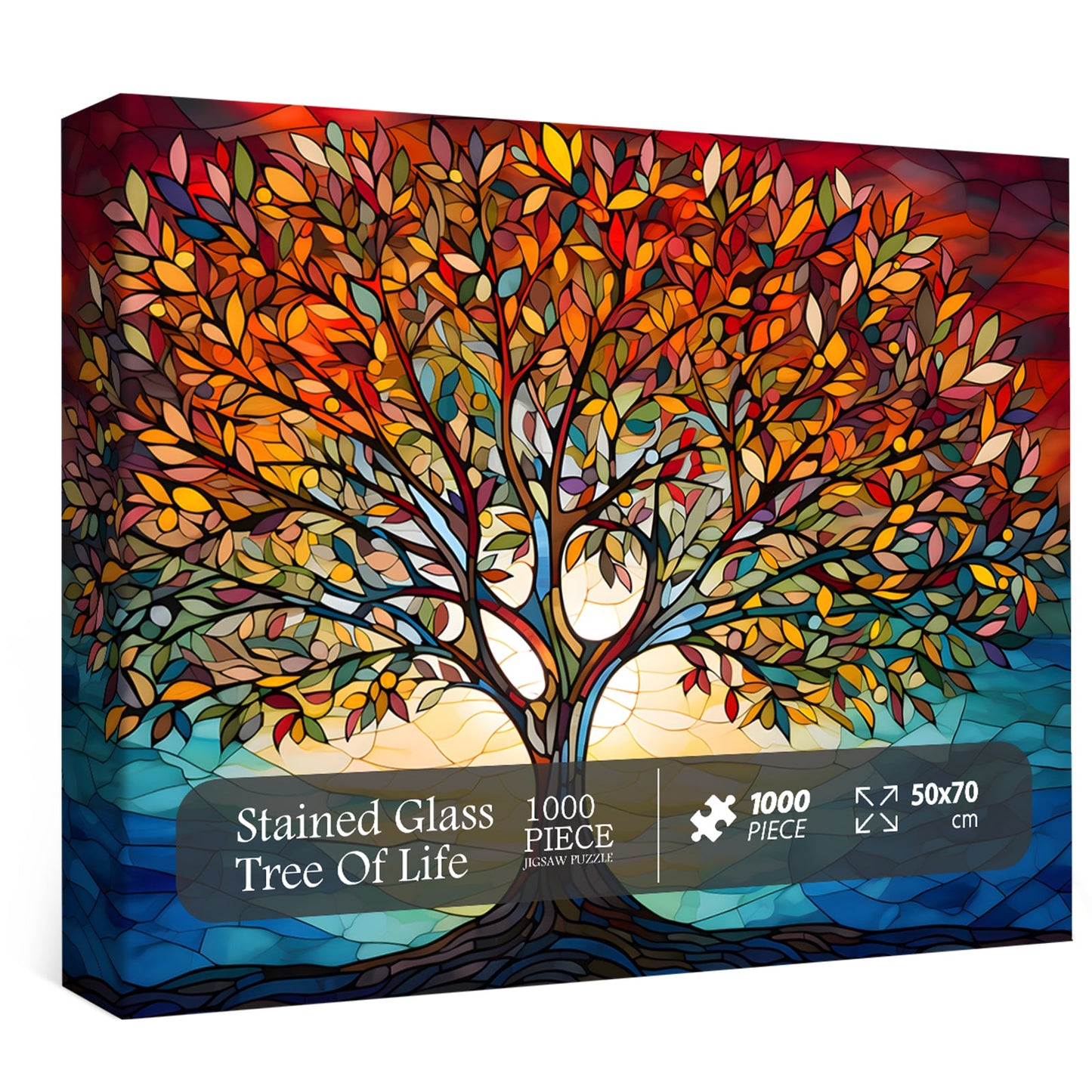 Mosaic Tree of Life Jigsaw Puzzle 1000 Pieces