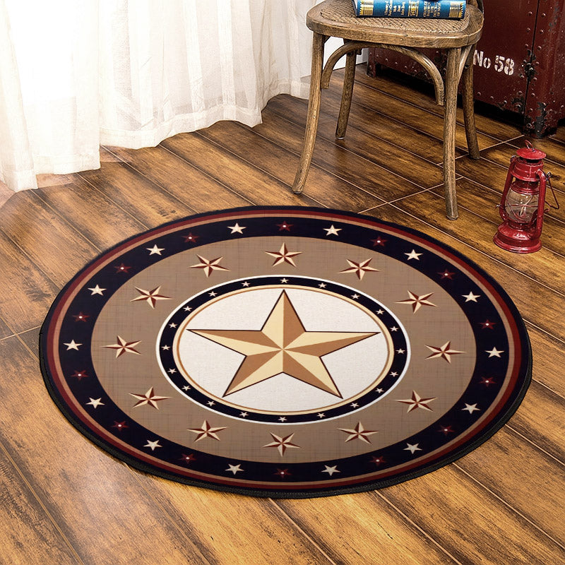 Star Western HT220829TM Round Area Rug