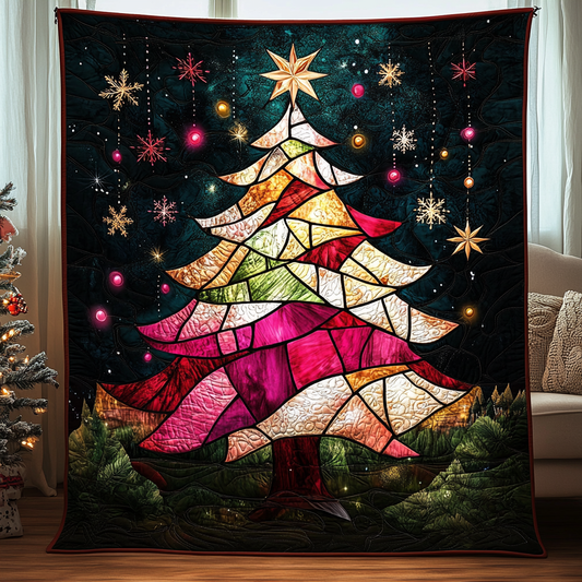 Starlit Christmas Quilted Blanket NCU0TL2167