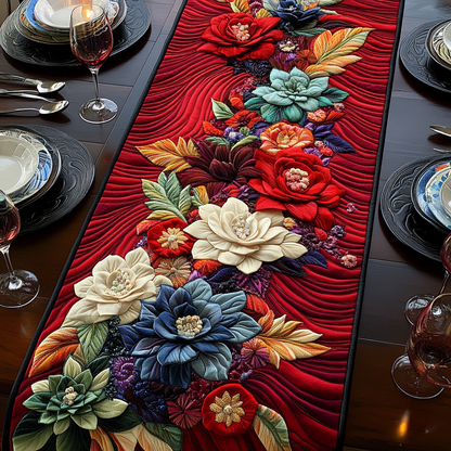 Succulent Sanctuary Quilted Table Runner NCU0DV2603