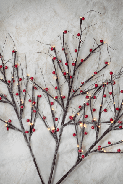 Sugar Berry Flocked LED Branches (3 Pack)