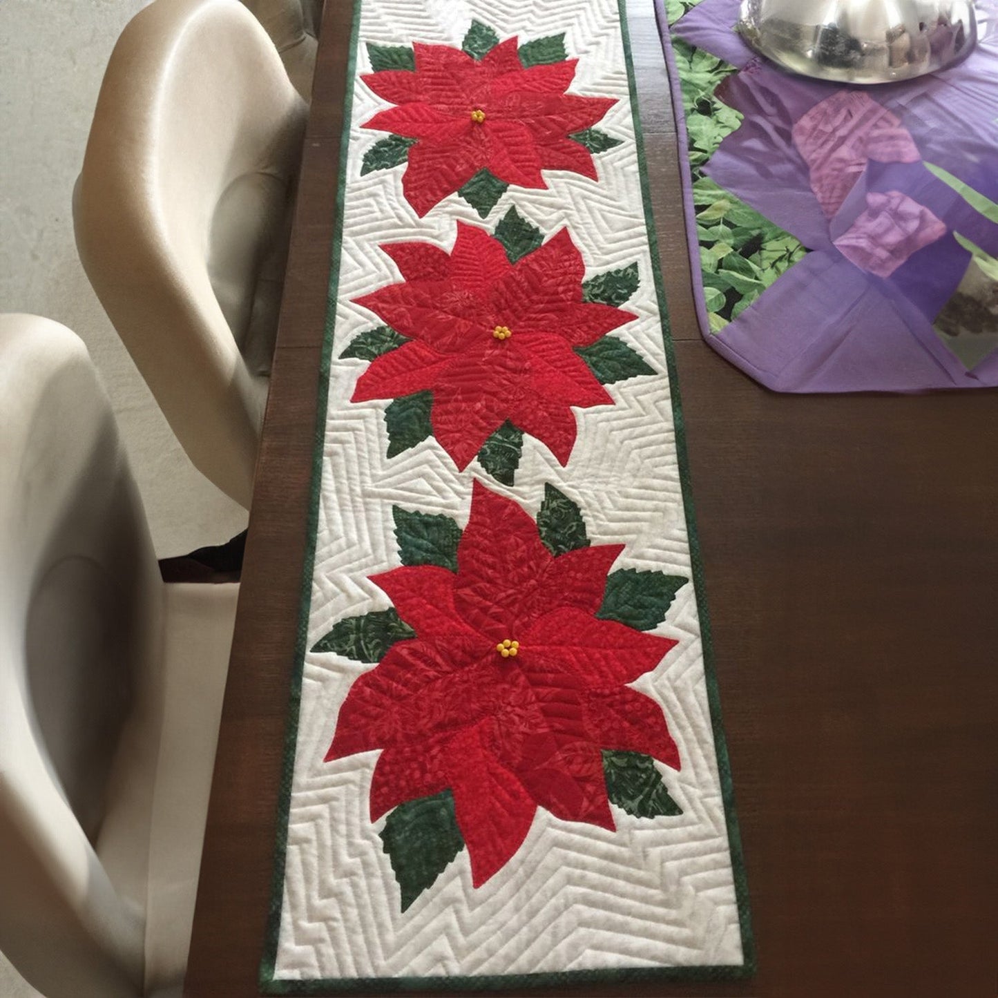 Sugarplum Dance Quilted Table Runner NCU0PT737