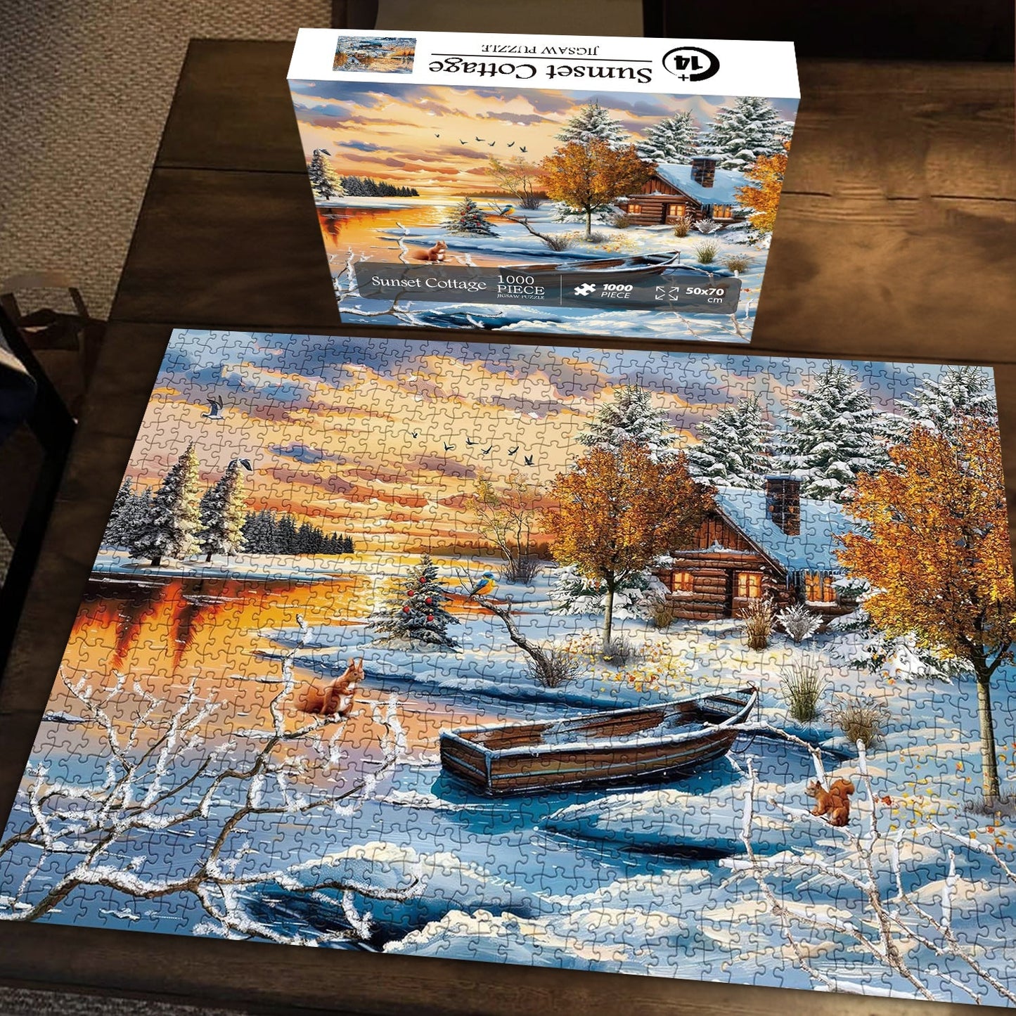 Sumset Cottage Jigsaw Puzzle 1000 Pieces