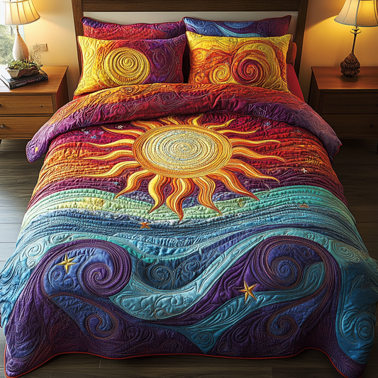 Sun And Wave TAI041124220 Quilt Bedding Set