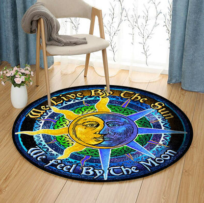 Sun And Moon HM150825TM Round Area Rug