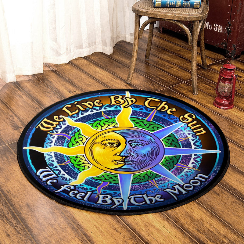 Sun And Moon HM150825TM Round Area Rug