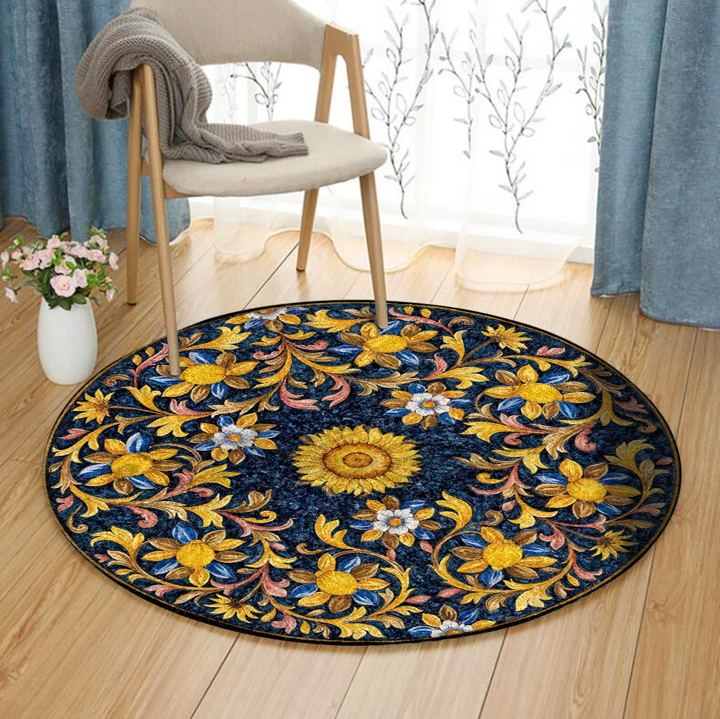 Sunflower QN050816 Round Area Rug