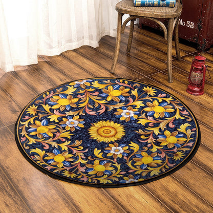 Sunflower QN050816 Round Area Rug