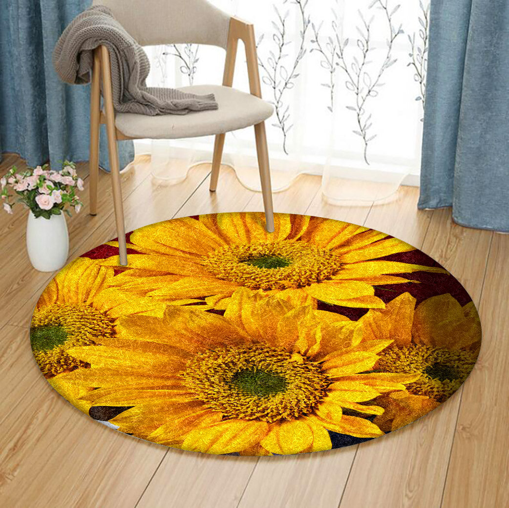 Sun Flower TT170946TM Round Area Rug