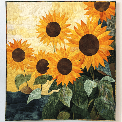 Sunbeam Garden Art Quilt Hanging NCU0TL945