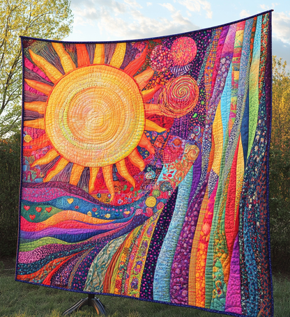 Sunburst Glow Quilted Blanket NCU0VL838