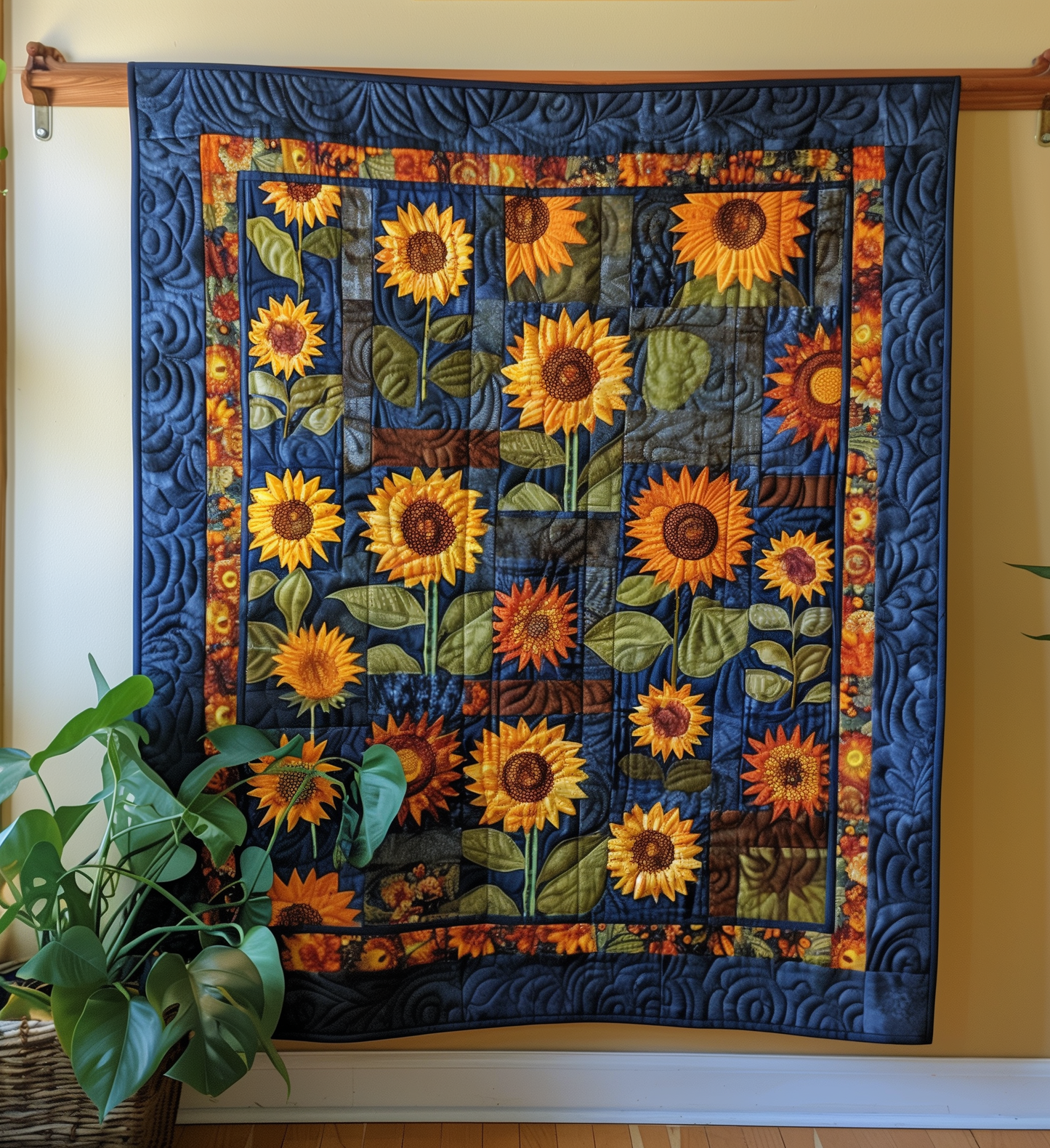 Sunflower Bliss Quilted Blanket NCU0PT219