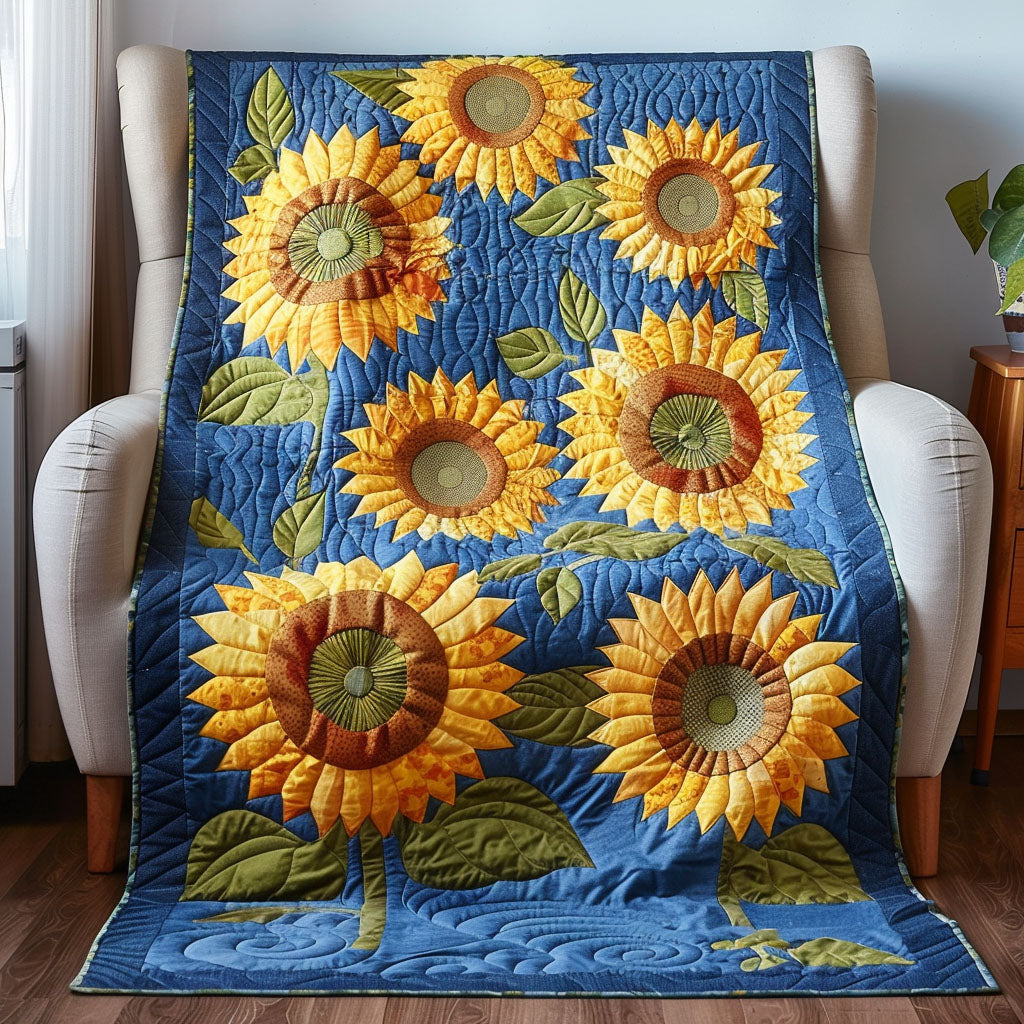 Sunflower Dream Quilted Blanket NCU0TL361