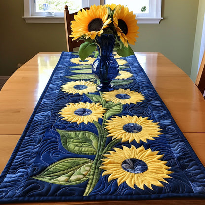 Sunflower Ocean Serenity Quilted Table Runner NCU0TL338