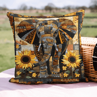 Funda de almohada acolchada con diseño de girasoles y safari NCU0TH1239