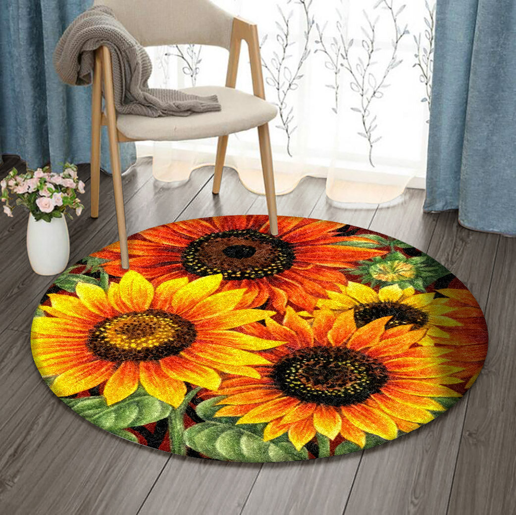 Sunflower BL160973RR Round Area Rug