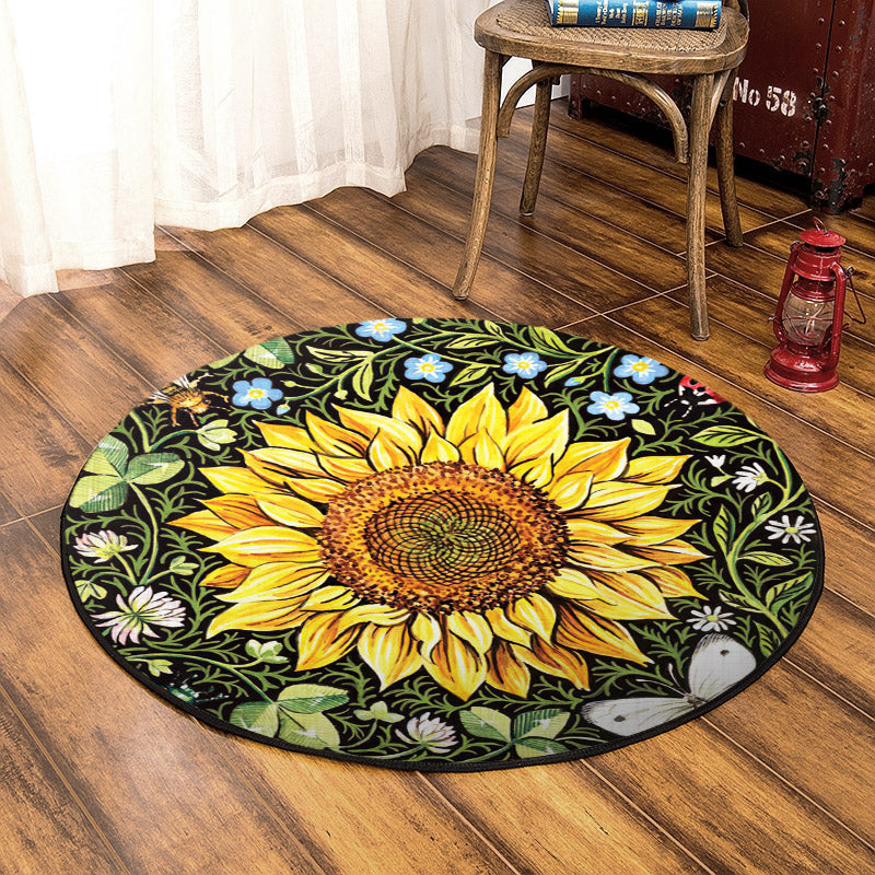 Sunflower BT150809RR Round Area Rug