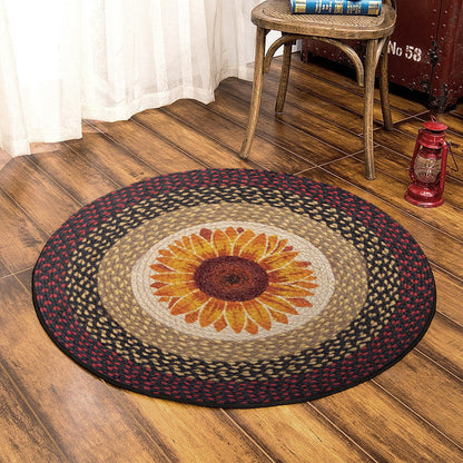 Sunflower DD210828RR Round Area Rug