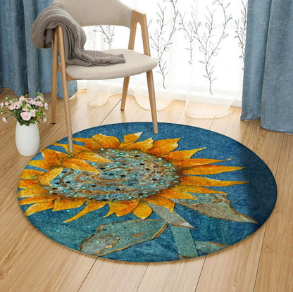 Sunflower DP170827RR Round Area Rug