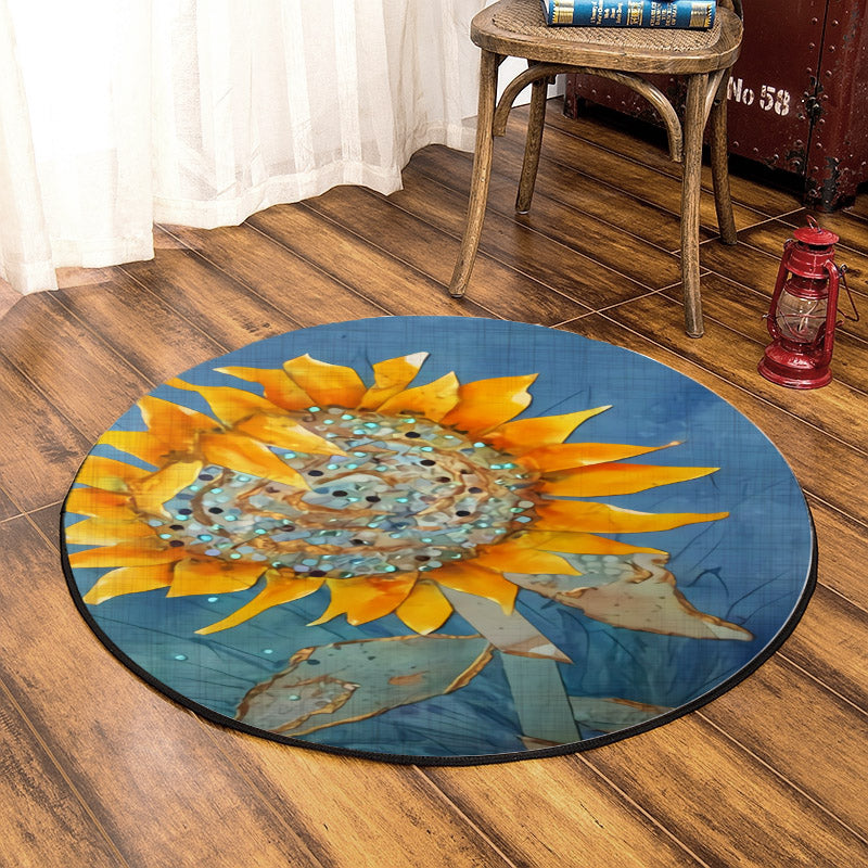 Sunflower DP170827RR Round Area Rug