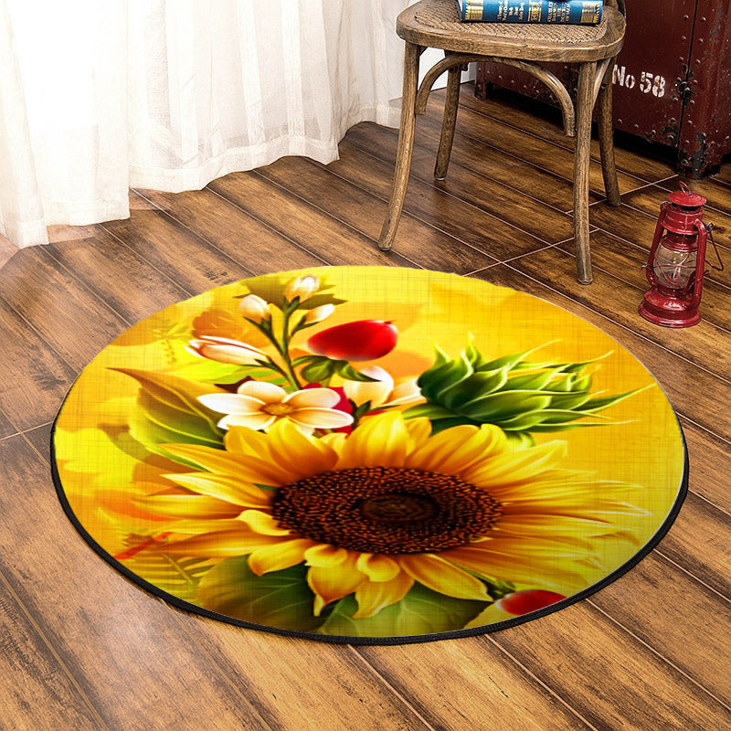 Sunflower DP190835RR Round Area Rug