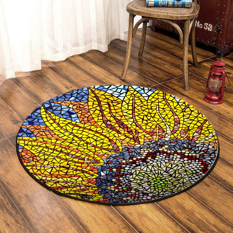 Sunflower DP210829RR Round Area Rug