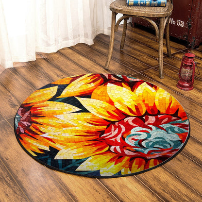 Sunflower DP210830RR Round Area Rug